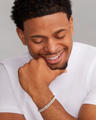 Men's Sterling Silver Anthem Curb Chain Link Bracelet - Exclusive