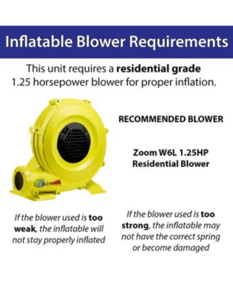 Inflatable Bounce House with Slide (Without Blower) Backyard Inflatable Bouncy House - Built-In Bladder Water Misting System for Kids