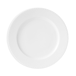Rosendahl Lyngby Porcelain Rhombe Dinner Plate, White