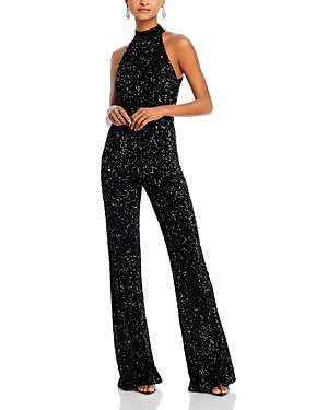 ALICE AND OLIVIA ALICE AND OLIVIA CATALINE SEQUIN JUMPSUIT