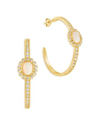 Sterling Forever - Carina Hoop Earrings