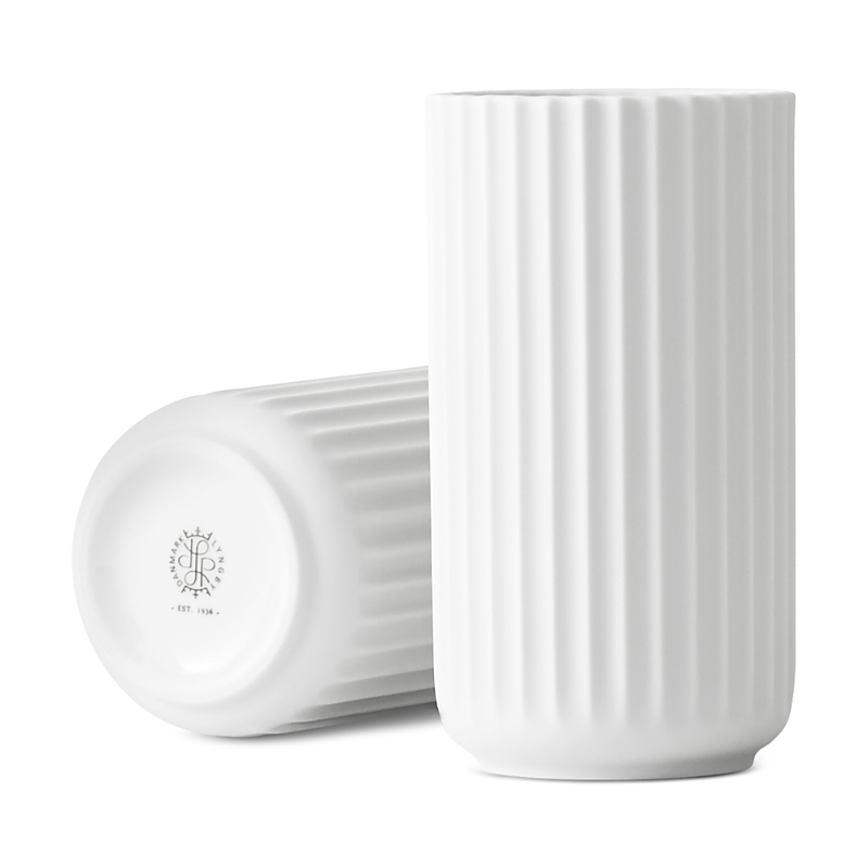 Rosendahl Lyngby Porcelain Vase, White Porcelain In White