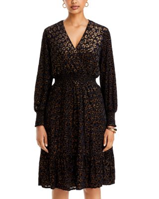 Smocked Wrap Bodice Dress