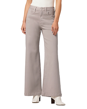 HUDSON JODIE HIGH RISE WIDE LEG JEANS IN COATED MOONROCK