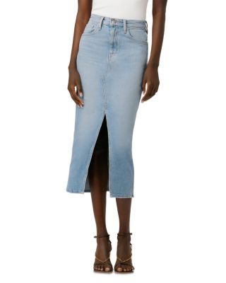 Hudson - Reconstructed Denim Midi Skirt