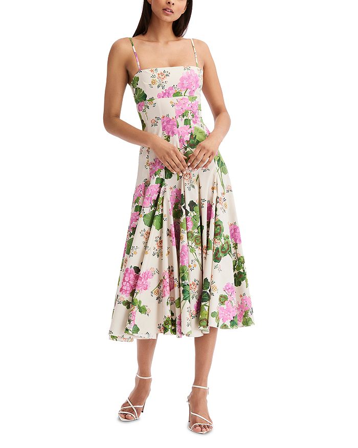 Oscar de la Renta Sleeveless Midi Dress | Bloomingdale's