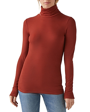 Michael Stars Sigourney Turtleneck Top In Pecan