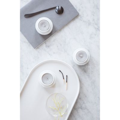 Lyngby Porcelain Tealight Holder, Set of 2