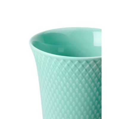 Lyngby Porcelain Rhombe Color Vase, Aqua