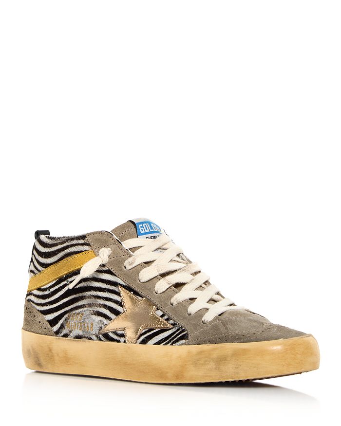 Golden goose store mid star zebra