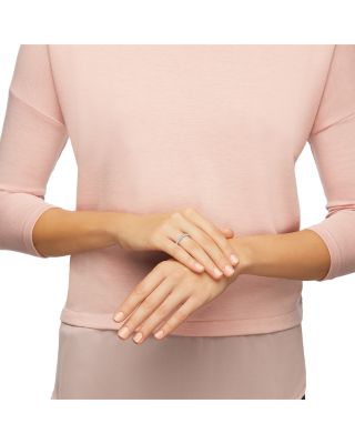 Rare Pav&amp;eacute; Stack Ring in Rhodium Plated