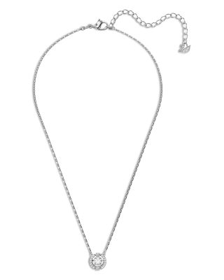 Swarovski - Una Pav&eacute; Pendant Necklace, 15-17"