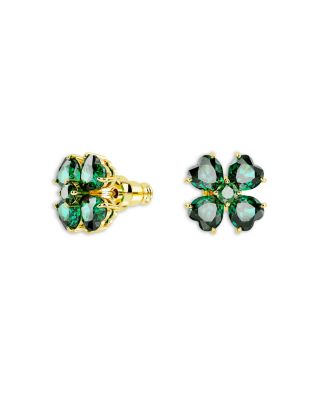 Idyllia Crystal Clover Stud Earrings