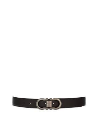 Men's Double Gancini Reversible Leather Belt