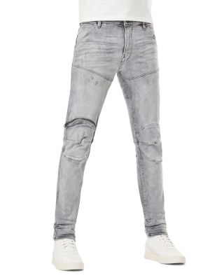 G-STAR RAW - Elwood 5620 3D Zip Knee Skinny Jeans in Vintage Oregon Gray Destroyed