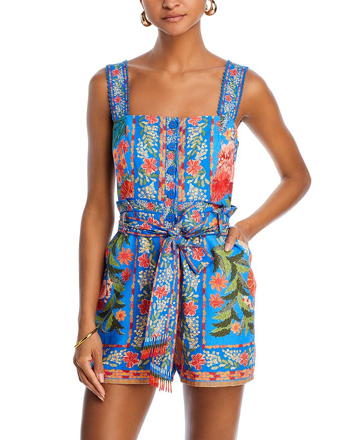 Embroidered logo lounge romper