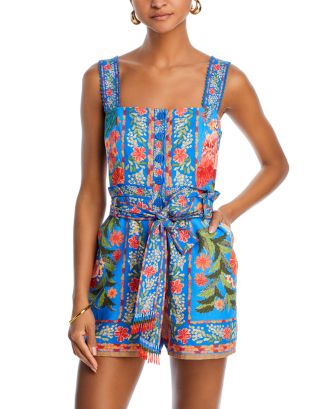 FARM Rio Stitched Garden Romper | Bloomingdale's
