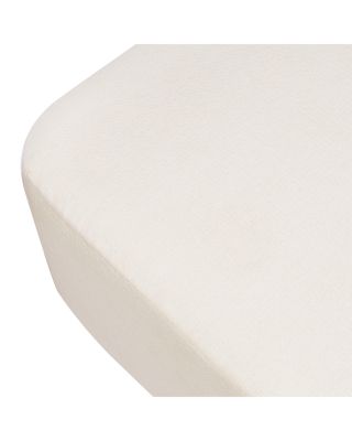 Kiwi Gliding Ottoman with Light Wood Base