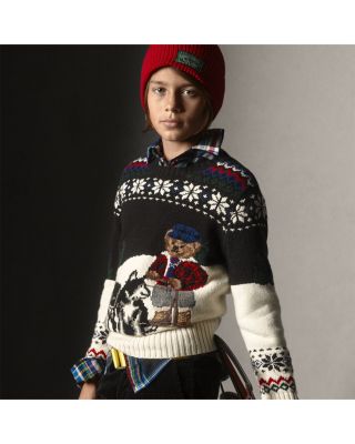 Ralph Lauren Boys' Polo Bear Sweater - Big Kid | Bloomingdale's