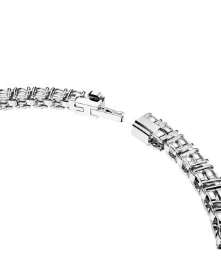 Matrix Tennis Bracelet in Rhodium Plated