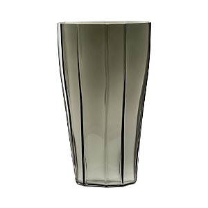 Orrefors Reed Moss Green Large Vase, 11.6" In Green