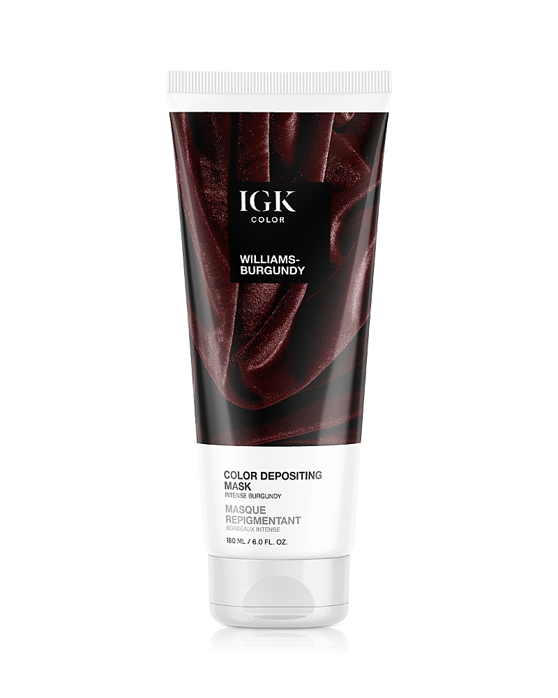 Igk Hair Color Depositing Mask 6 Oz. In Mahogany - Williams-burgandy