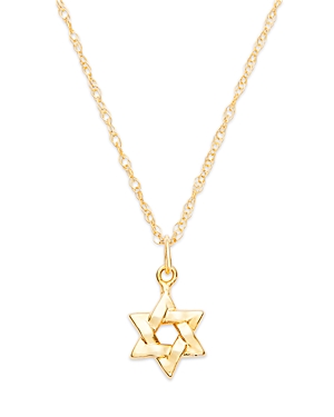 Bloomingdale's Star Of David Pendant Necklace In 14k Yellow Gold, 18