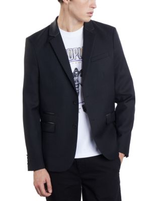 The Kooples Heavy Canvas Notch Lapel Jacket
