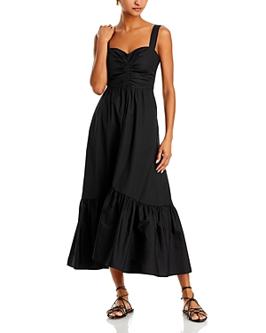 Shop A.l.c Lilah Ii Cotton Dress In Black