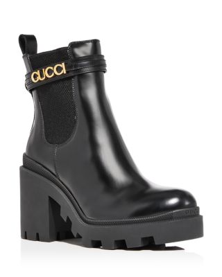 Gucci black boots best sale