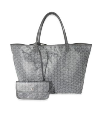 Pre Owned Goyard Saint Louis GM Leather Handbag Bloomingdale s