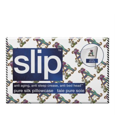 Pure Silk Embroidered Initials Pillowcase