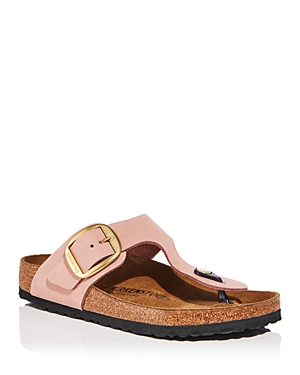 Birkenstock Gizeh Flats In Rose-pink Nubuck In Pink