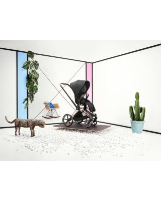 PRIAM 4 Stroller – Chrome Frame and Black Handle