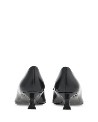 Women's Zelma Leather Kitten Heel Pumps  