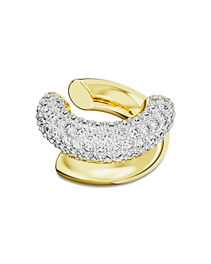 Shop Swarovski Crystal Ear Cuff In Gold