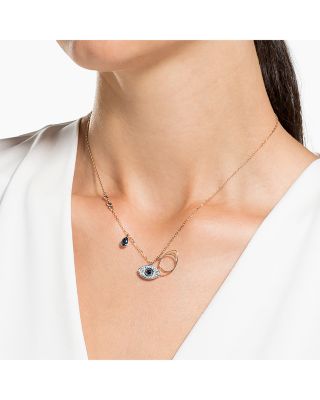 Symbolica Evil Eye Swarovski Crystal Pendant Necklace, 14.8&amp;quot;