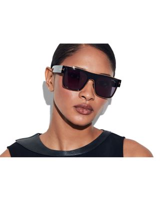 Metal Accent Square Sunglasses, 54mm