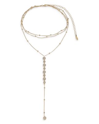 Ettika - Bali Dreams Crystal Lariat Necklace, 15" + 5" extender
