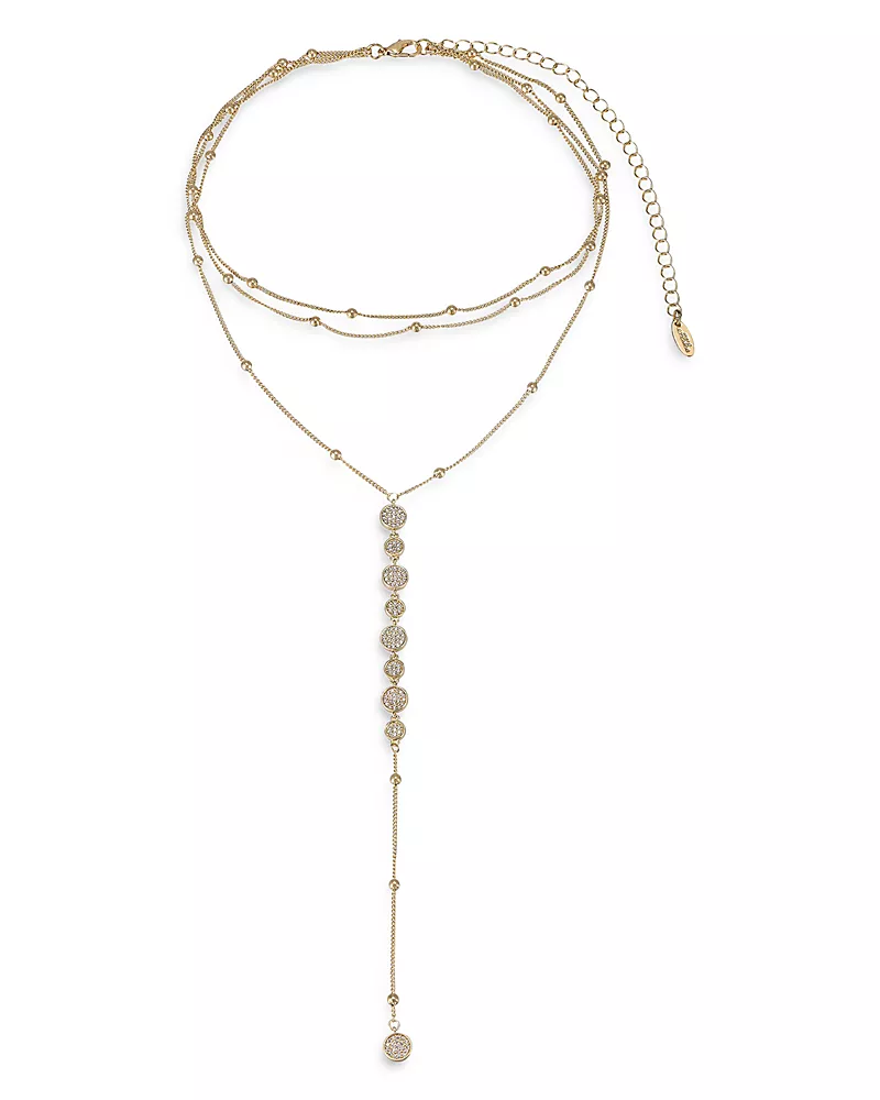 Ettika Bali Dreams Crystal Lariat Necklace, 15 + 5 extender