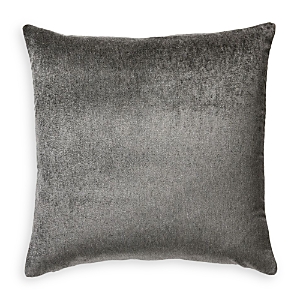 Scalamandre Bay Velvet Outdoor Pillow In Charcoal