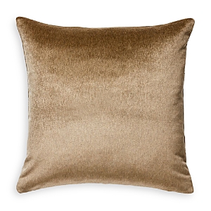 Scalamandre Bay Velvet Outdoor Pillow In Taupe