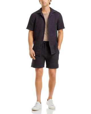 OAS - Cuba Cotton Waffle Regular Fit Button Down Camp Shirt & Porto Cotton Waffle Regular Fit 6" Shorts