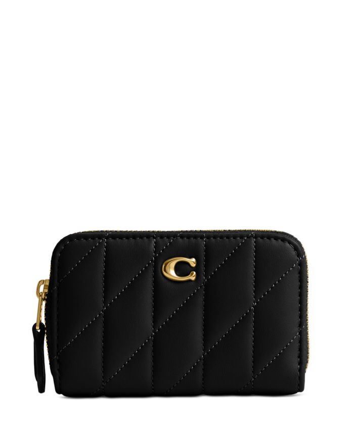 Small Zip Leather Card Case