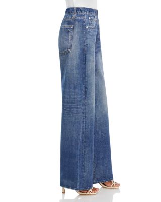 Miramar High Rise Wide Leg Cotton Terry Sweatpant Jeans
