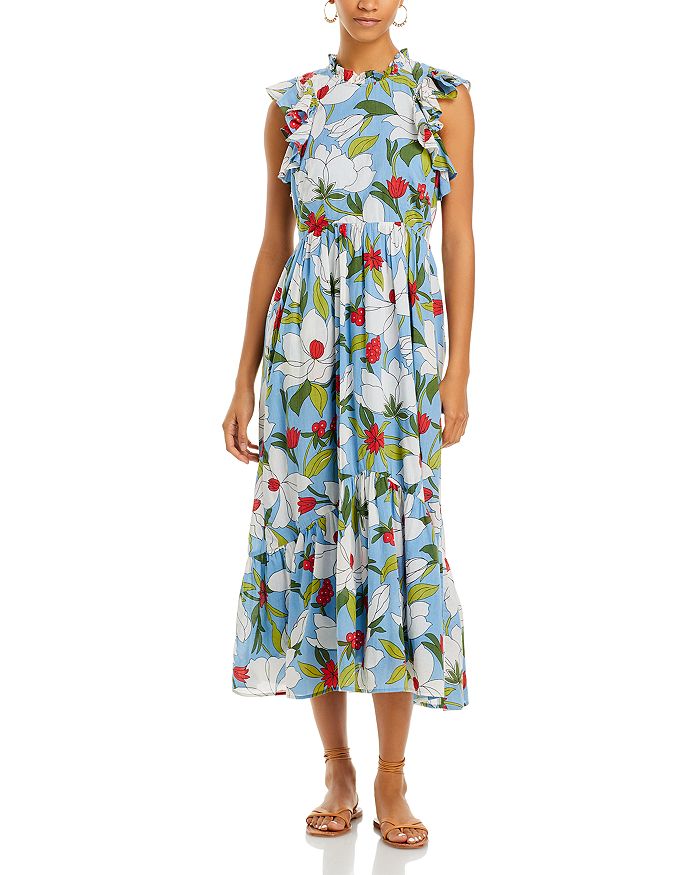 Banjanan Hannah Ruffle Midi Dress | Bloomingdale's