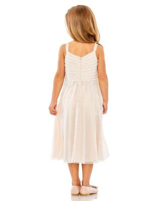 Girls Sleeveless Ruffle Tiered Mini Dress - Little Kid, Big Kid