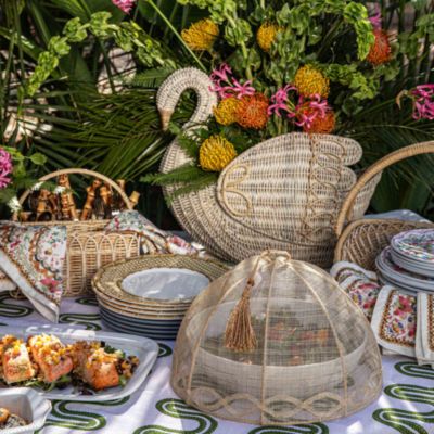 Provence Rattan Swan Basket