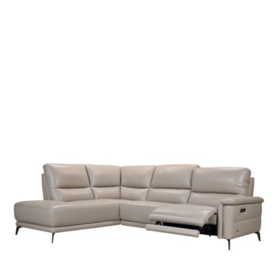 Melfi 3-Piece Power Reclining Leather Sectional