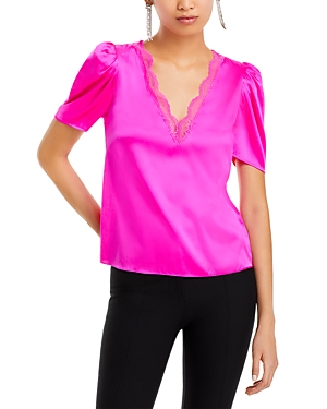 Generation Love Mona Blouse In Hot Pink